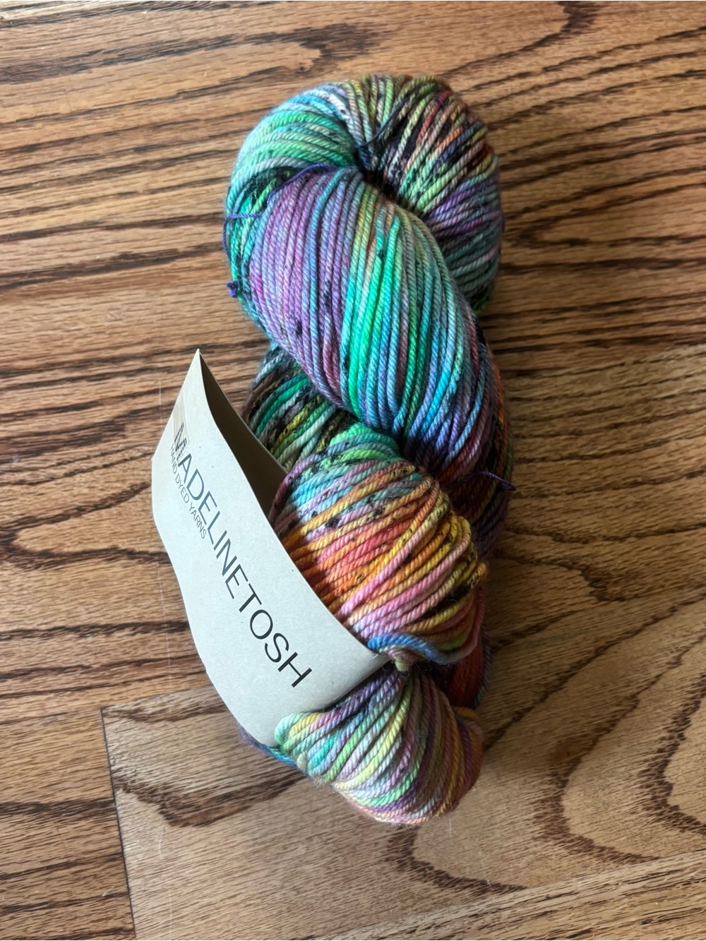 Madeline Tosh TOSH DK Multicolor Merino Wool Yarn Electric Rainbow Knitting NWT